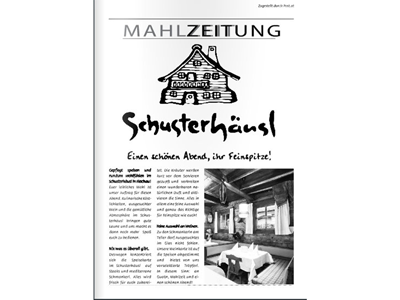 Schusterhäusl Mahlzeitung